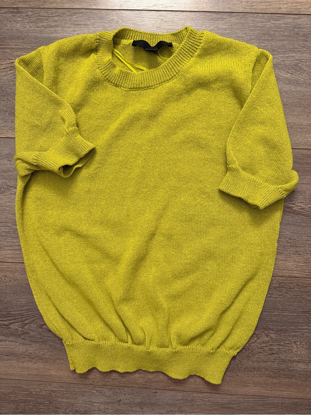 Zara Lime Green Crewneck Sweater